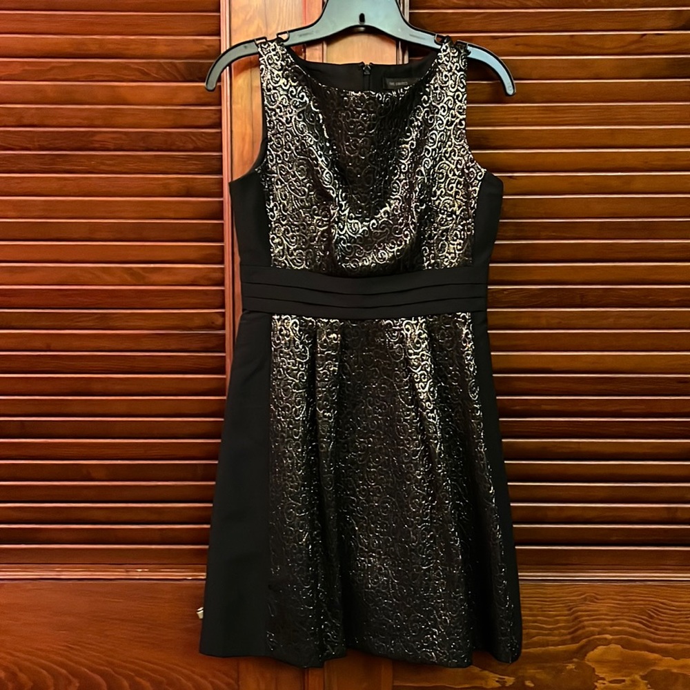 Black and Gold Dress from The Limited